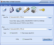 Infine Video to Flash Converter screenshot